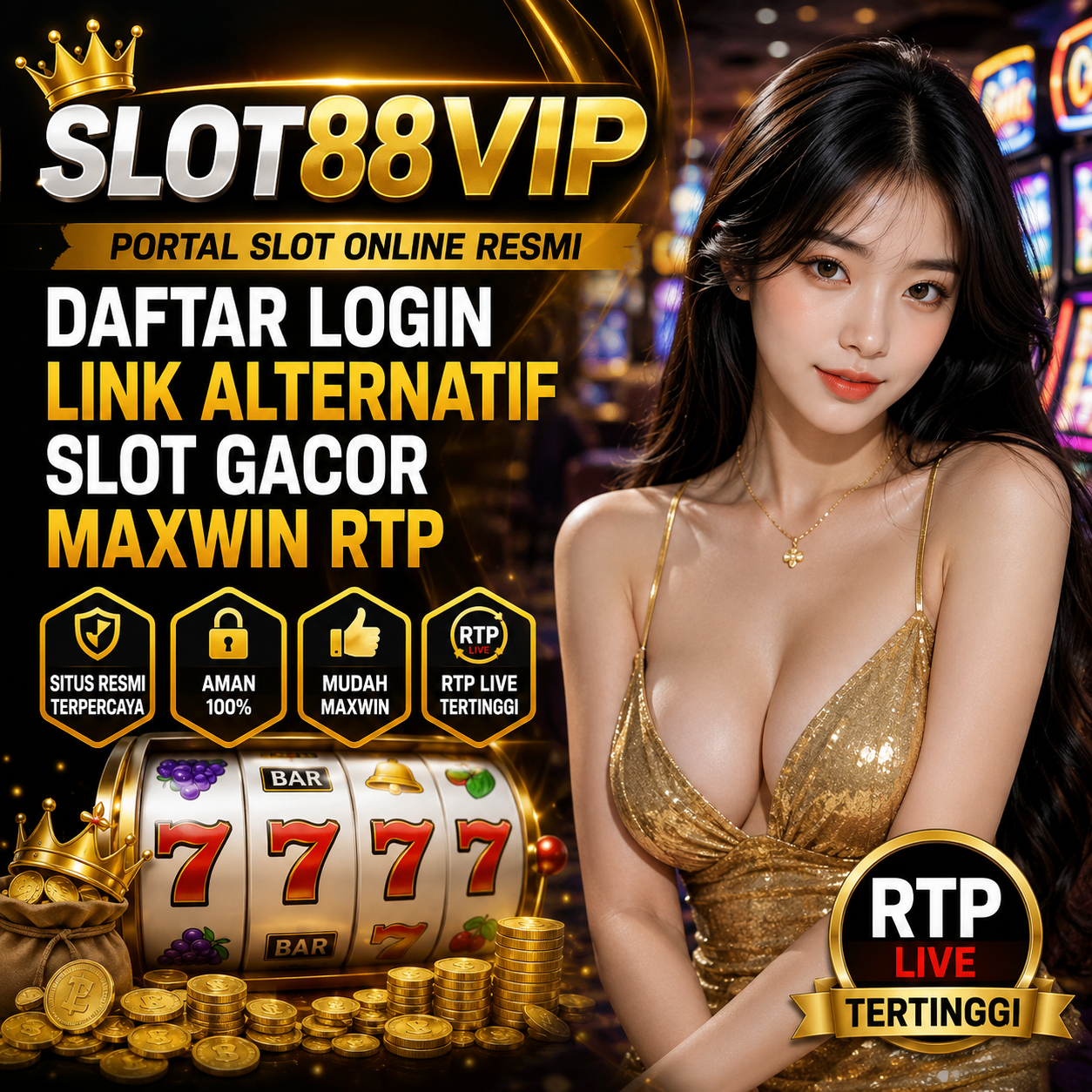 Thumbnail 1 of 3, Poster, SLOT88VIP - Portal Slot Online Resmi, Daftar Login Link Alternatif Slot Gacor Maxwin RTP designed and sold by SLOT88 VIP.